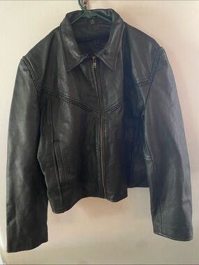 Women’s leather motorcycle jacket  3xl